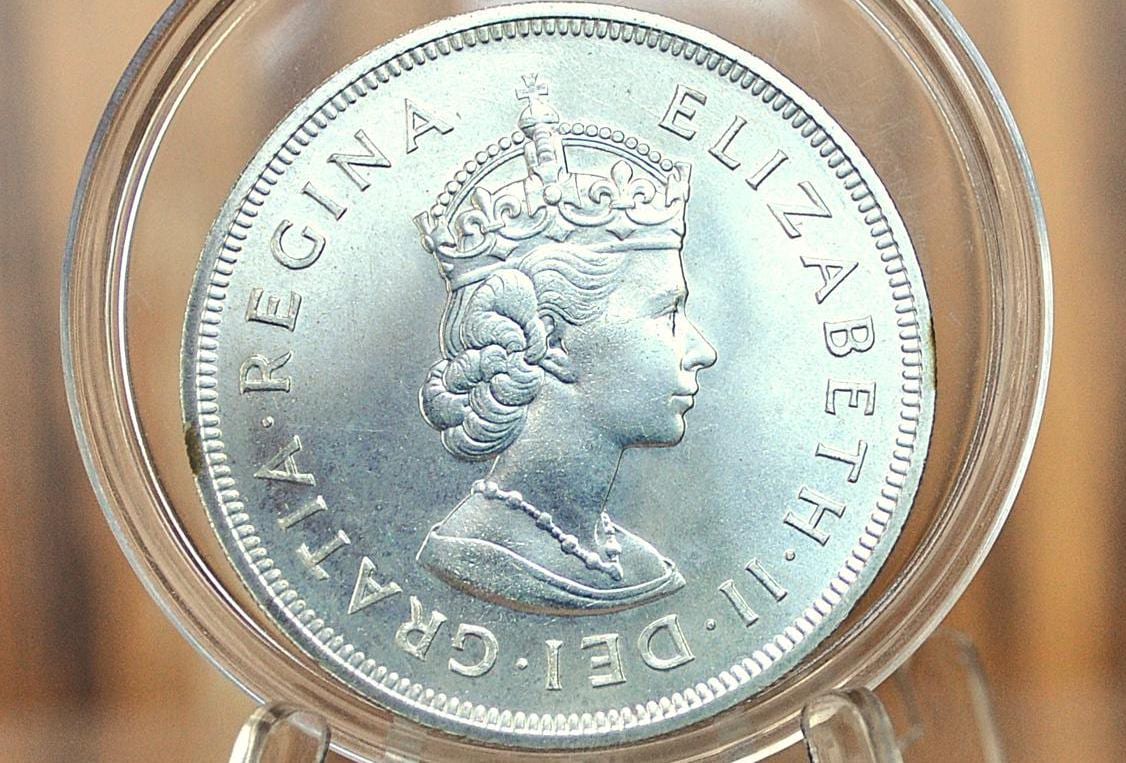 1959 Bermuda Silver Crown - Rare, Only 100,000 Made! - Gem Uncirculated - 1 Crown Bermuda 1959 Sterling Silver Elizabeth II Silver Crown