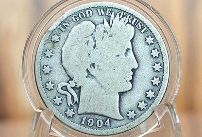 1904-O Barber Half Dollar - VG (Very Good) Grade / Condition - 1904O Barber Silver Half Dollar 1904 New Orleans Mint - Better Date