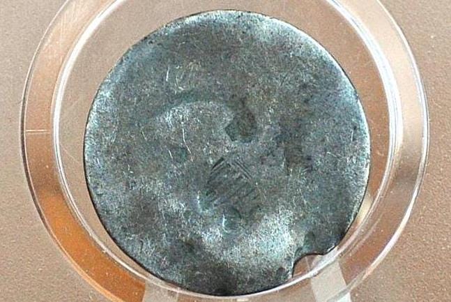 1835 Capped Bust Half Dime - Cull, Good Detail but Damaged - Silver US Half Dime - 1835 Half Dime - Good Type Coin