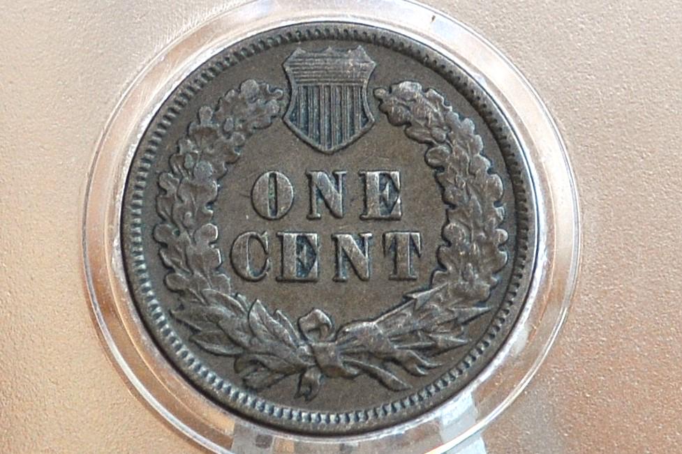 1872 Indian Head Penny -XF - Great Color, Free of Issues - Semi-Key Date, Perfect for collections