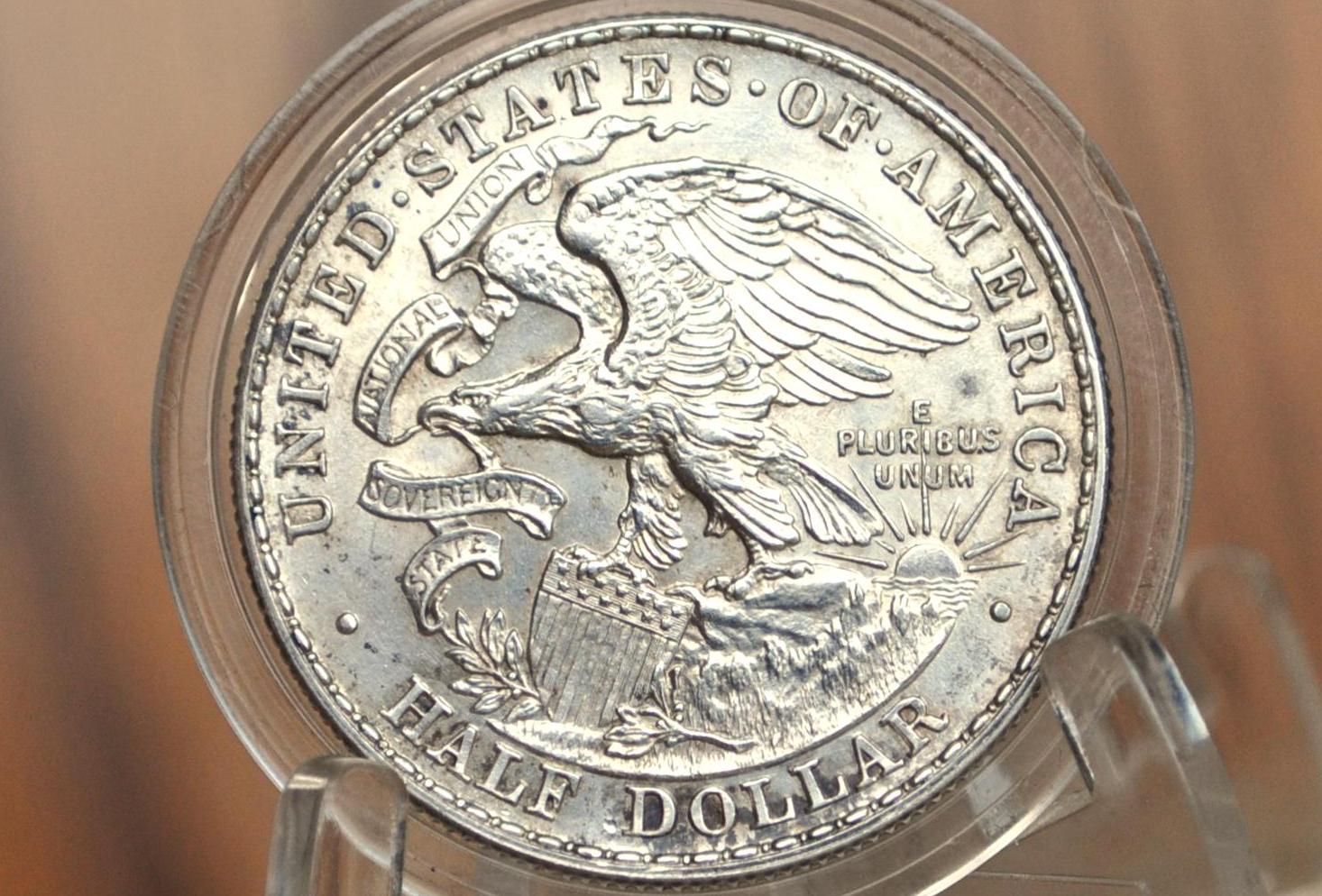 Authentic 1918 Illinois Centennial Silver Commemorative Half Dollar - Uncirculated Details - Lincoln Half Dollar Lincoln Commemorative 1918