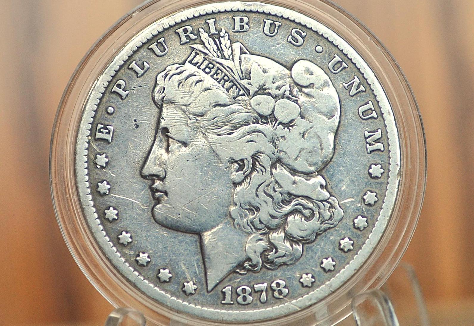 1878 CC Morgan Silver Dollar - VF Details - Carson City Mint 1878CC Morgan Dollar 1878CC, Key Date, Authentic