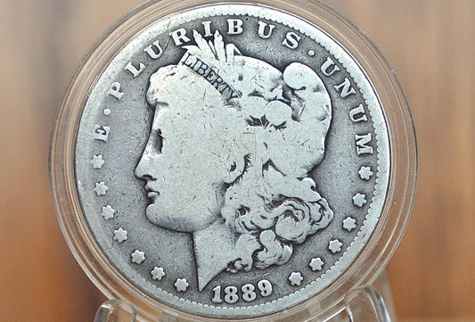 1889 CC Morgan Silver Dollar, Very Rare - Good - Carson City Mint 1889CC Morgan Dollar 1889CC, Rarer Date, Authentic