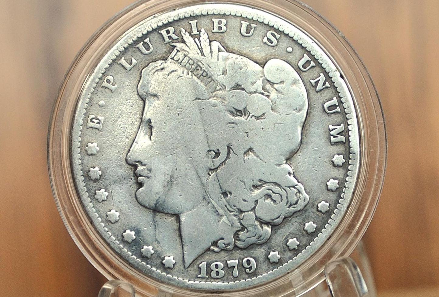 1879-CC Morgan Silver Dollar - Tough Date, Worn and Affordable - Carson City Mint 1879 Morgan Dollar 1879CC Dollar - Rare Key Date