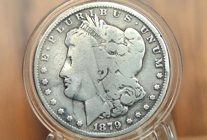 1879-CC Morgan Silver Dollar - Tough Date, Worn and Affordable - Carson City Mint 1879 Morgan Dollar 1879CC Dollar - Rare Key Date