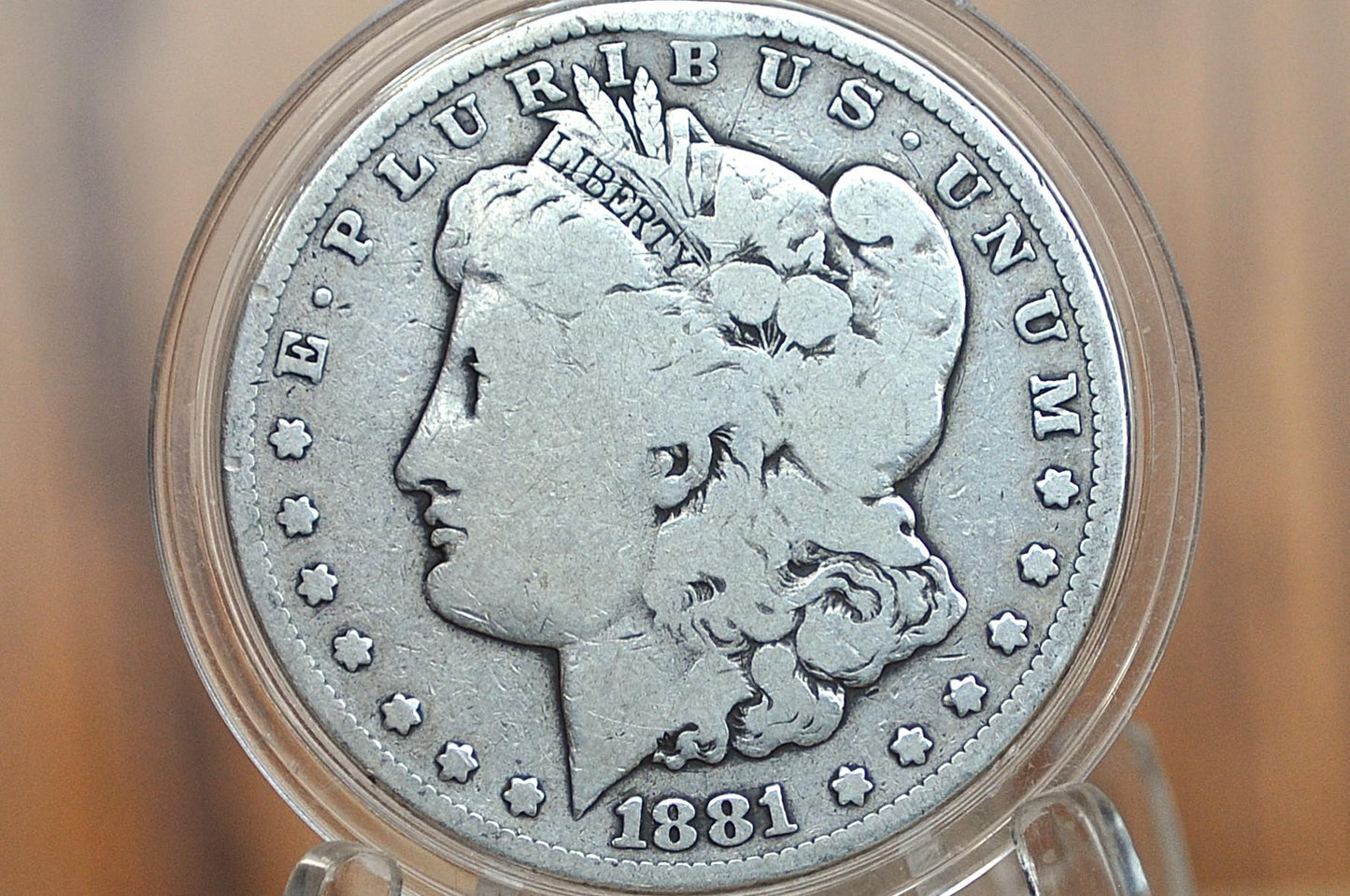 1881 CC Morgan Silver Dollar - G/VG - Carson City Mint 1881CC Morgan Dollar 1881CC, Rarer Date, Authentic