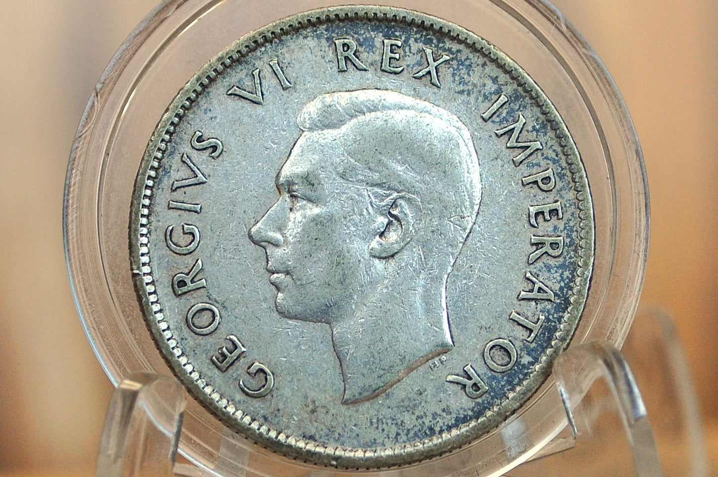 1937 South Africa 2 Shillings - Great Condition - 80% Silver - Two Shilling Coin 1937 UK Issue South Africa - Not Many Made!