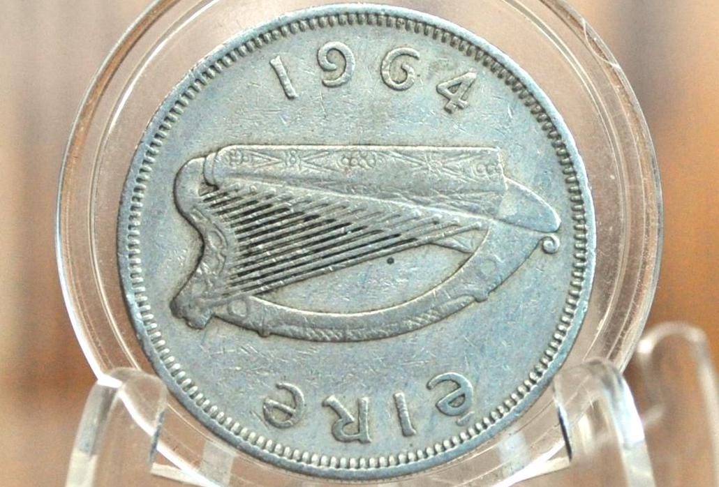 Irish Florins - Choose by Date! - 1950's and 60's Florin Coin Ireland 2 Shillings Coin - Salmon Design Irish Coins