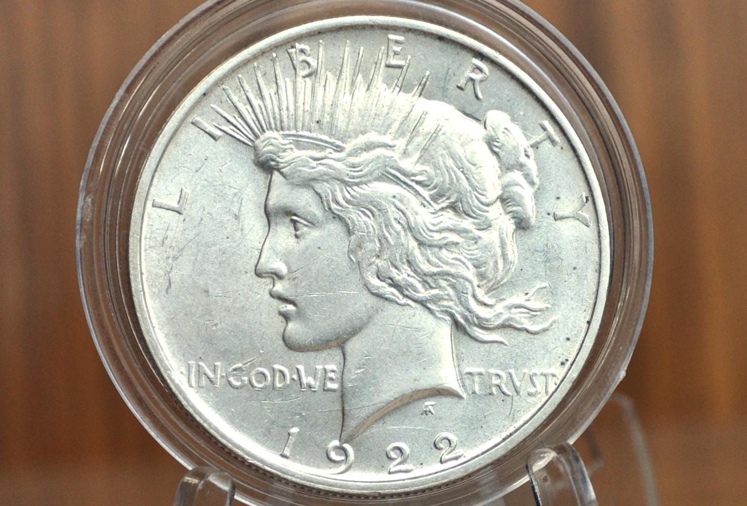 1922-D Peace Silver Dollar - Choose By Grade, Xf-Au - Denver Mint - 1922 D Silver Dollar Peace Dollar 1922D