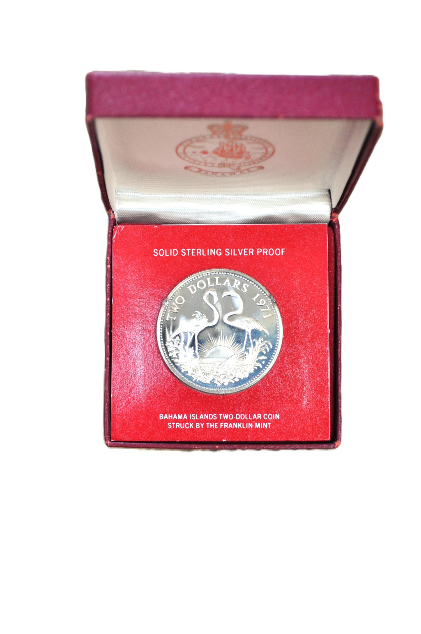 1971 Bahamas Sterling Proof - Original Packaging and Case - Bahama 2 Dollar 1971, Only 88,000 Made