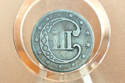 1853 Three Cent Silver US Coin - G (Good) Grade / Condition - 1853 3 Cent Trimes Silver 3 Cent Piece - Great Collection Piece