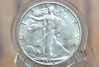 1935-S Walking Liberty Silver Half Dollar - F-AU Choose by Grade (Fine to About Unc.) -San Francisco Mint- Half Dollar 1935 S WLH 1935S