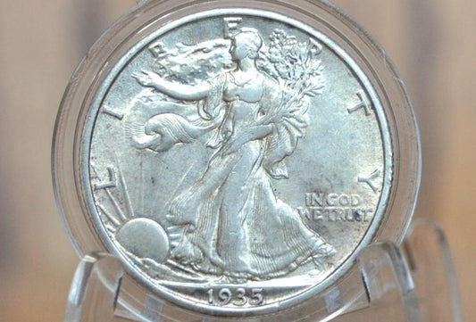 1935-S Walking Liberty Silver Half Dollar - F-AU Choose by Grade (Fine to About Unc.) -San Francisco Mint- Half Dollar 1935 S WLH 1935S