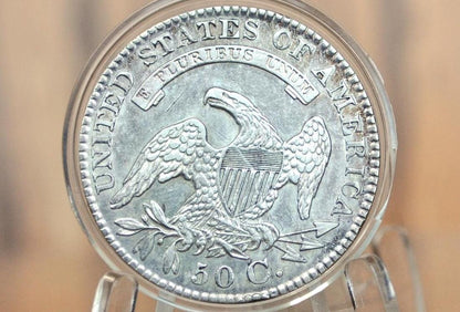 1829 Capped Bust Half Dollar - AU; Great Coin, 1829 Half Dollar US Half Dollar 1829, Rare Early Half, Early American Coin