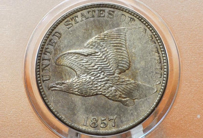 1857 Flying Eagle Penny - Choose by Grade / Condition - Great Date - Rare Penny Type - Two years of production - 1857 Cent - 1857 Penny