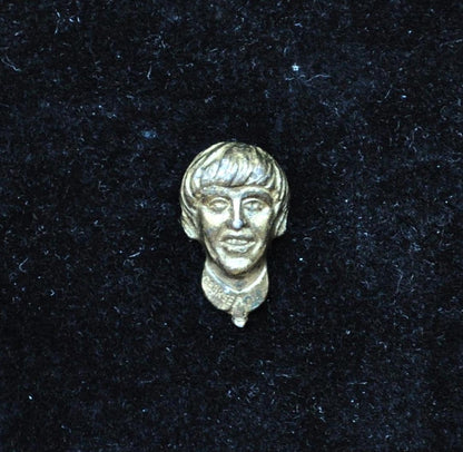 Vintage 1964 The Beatles George Harrison Tac Tie Lapel Pin - Beatles Pewter Tie Pin - Official Beatles George Harrison NEMS Pin
