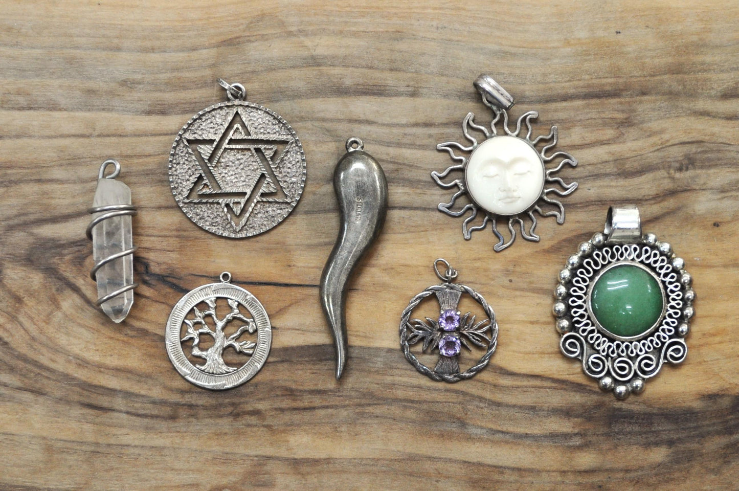 Vintage Sterling Silver Necklace Pendants! Choose by Pendant! Animal, Mythical, Religious, and so many more! Silver Pendants!