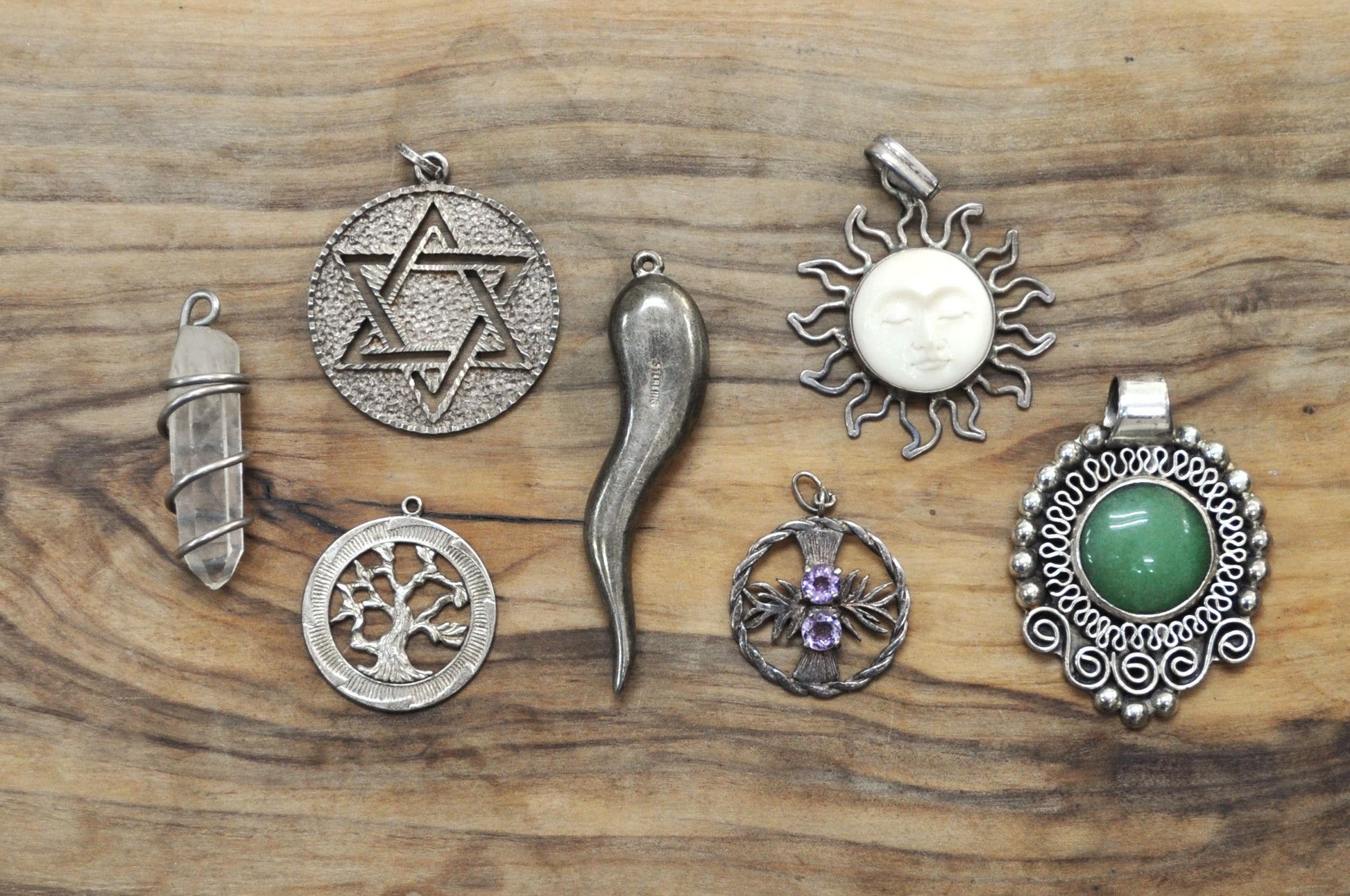 Vintage Sterling Silver Necklace Pendants! Choose by Pendant! Animal, Mythical, Religious, and so many more! Silver Pendants!