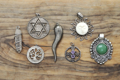 Vintage Sterling Silver Necklace Pendants! Choose by Pendant! Animal, Mythical, Religious, and so many more! Silver Pendants!