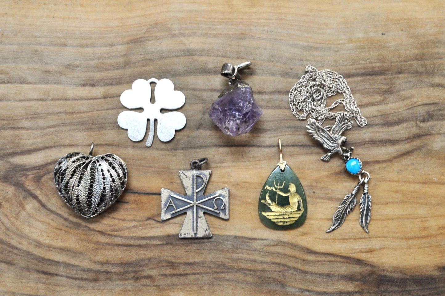 Vintage Sterling Silver Necklace Pendants! Choose by Pendant! Animal, Mythical, Religious, and so many more! Silver Pendants!