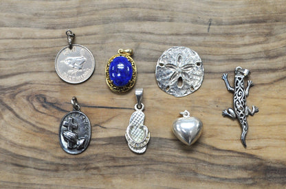 Vintage Sterling Silver Necklace Pendants! Choose by Pendant! Animal, Mythical, Religious, and so many more! Silver Pendants!
