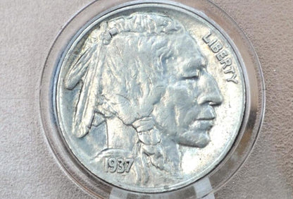1937-D Buffalo Nickel - VF-XF (Very to Extremely Fine) Grades; Chose by Grade - Denver Mint - Indian Head Nickel 1937 D Nickel