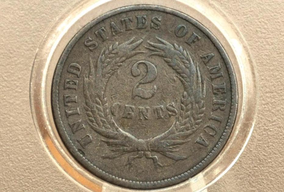 1867 Two Cent US Coin - Choose by Grade / Condition - Civil War Era - 2 Cent Piece 1867