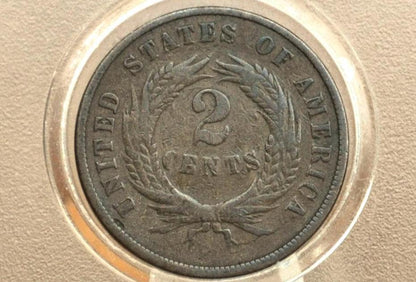 1867 Two Cent US Coin - Choose by Grade / Condition - Civil War Era - 2 Cent Piece 1867