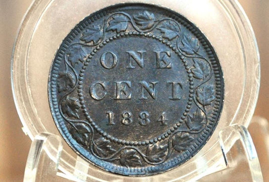 1884 Canadian Cent - Choose by Coin / Grade, Nice Coin - 1884 Penny Canada 1 Cent 1884