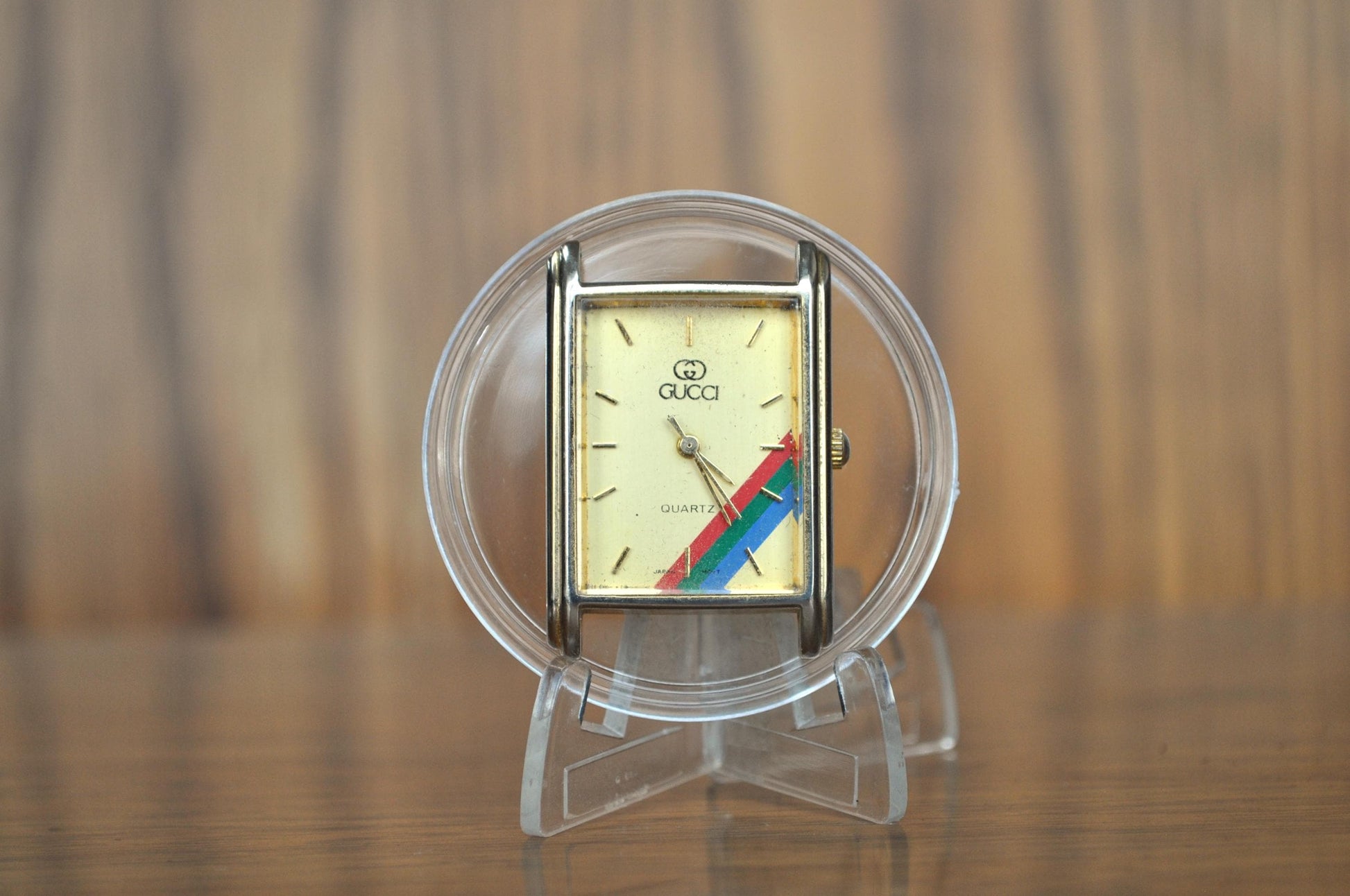 Vintage Gucci Square Watch Head - No Band - Authentic Gucci Quartz Watch Head - Not Working