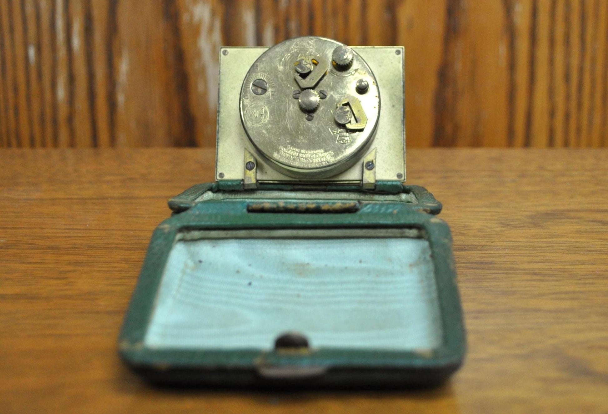 Antique Seth Thomas Travel Alarm Clock - 7 Jewels Germany - Not Working!