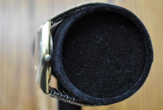 Vintage Pulsar by Seiko Quartz Gold Plated Men's Watch - Antique Gold Plated Pulsar by Seiko Watch - Not Working!