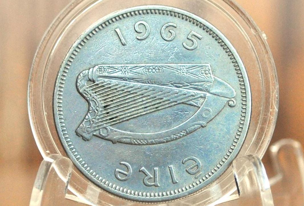 Irish Florins - Choose by Date! - 1950's and 60's Florin Coin Ireland 2 Shillings Coin - Salmon Design Irish Coins