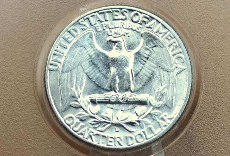 1949 D Washington Silver Quarter - Better Date - F-Xf Grades; Choose By Grade - Denver Mint - 1949 D Quarter - 1949 Washington Quarter