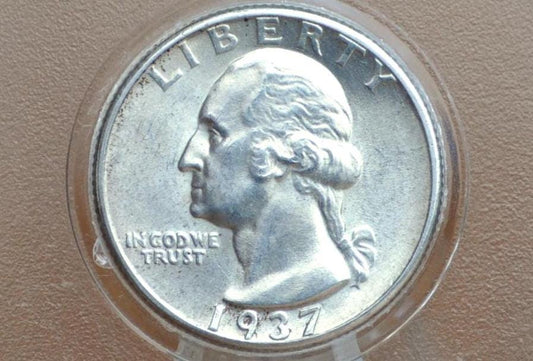 1937 Washington Silver Quarter - Choose By Grade - 1937 P Washington Quarter Philadelphia Mint 1937 Quarter
