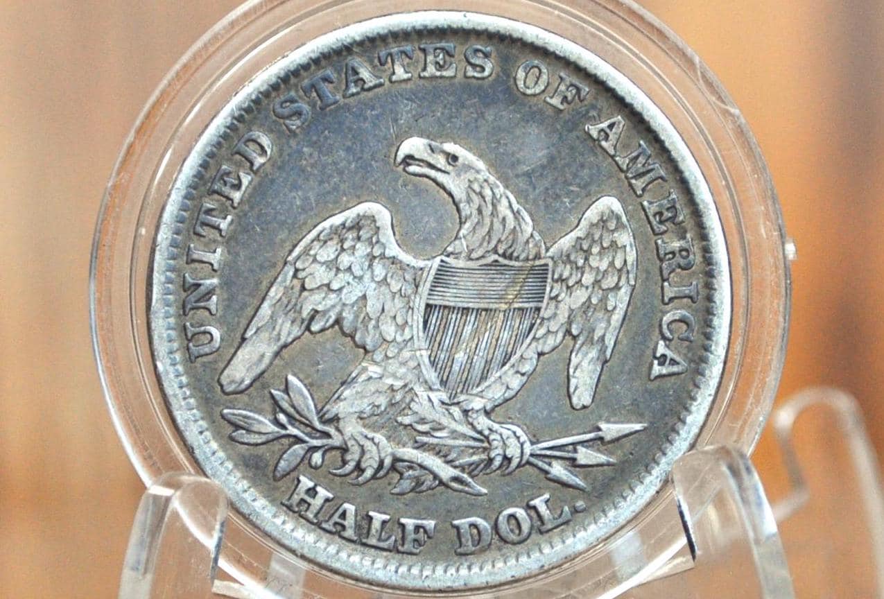 1838 Capped Bust Half Dollar - XF+ Detail, Minor Dent on Reverse; Great Coin - 1838 Half Dollar US Half Dollar 1838 Early American Coin