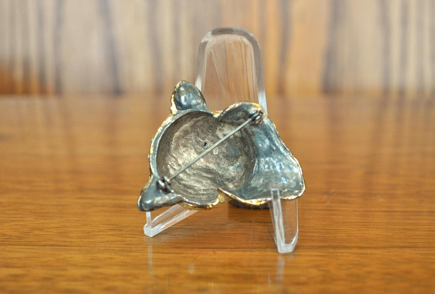 Rare Gold Black Enamel Leopard Brooch Pin - Leopard/Tiger Pin - Gold Black Enamel Tiger Pin