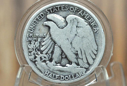 1916 Walking Liberty Silver Half Dollar - G (Good) - Key Date - Philadelphia Mint - 1916P WLH - Half Dollar 1916 Liberty Walking Half