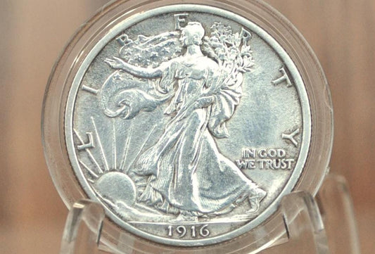 1916 Walking Liberty Silver Half Dollar - Choose by Grade - Key Date - Philadelphia Mint - 1916P WLH - Half Dollar 1916 Liberty Walking Half