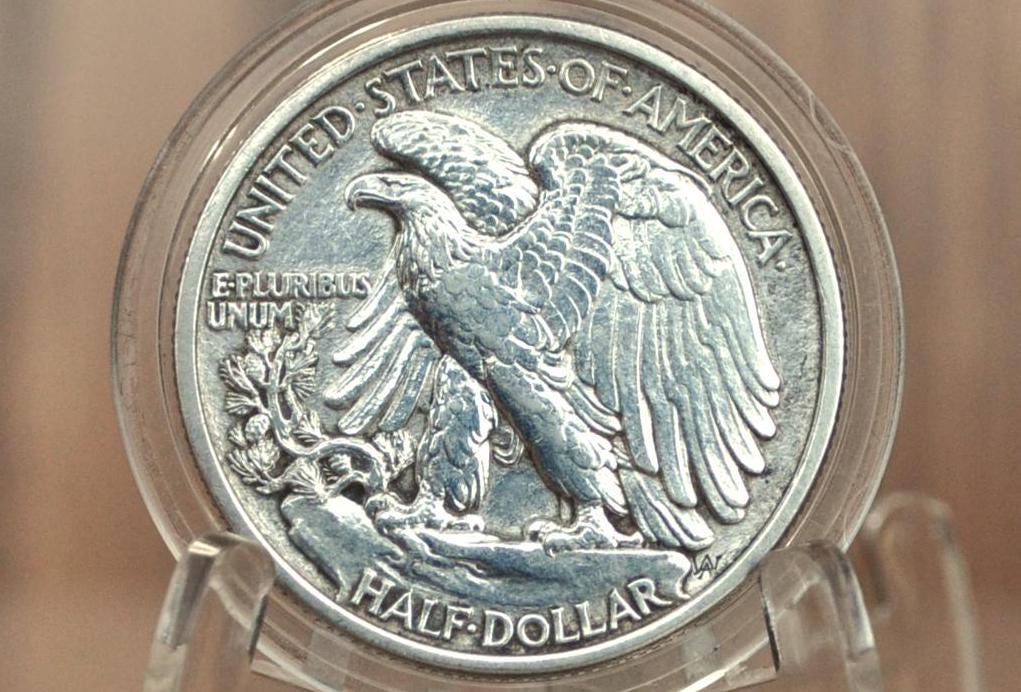 1916 Walking Liberty Silver Half Dollar - G (Good) - Key Date - Philadelphia Mint - 1916P WLH - Half Dollar 1916 Liberty Walking Half