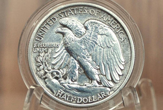1916 Walking Liberty Silver Half Dollar - G (Good) - Key Date - Philadelphia Mint - 1916P WLH - Half Dollar 1916 Liberty Walking Half