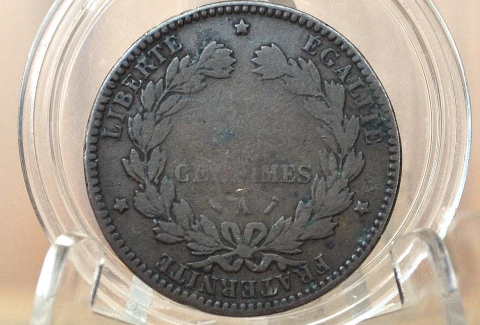 1894 French 5 Centimes Ceres Coin - Great Condition - 5 Centimes 1894A, Only 2 Million made!