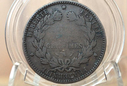 1894 French 5 Centimes Ceres Coin - Great Condition - 5 Centimes 1894A, Only 2 Million made!