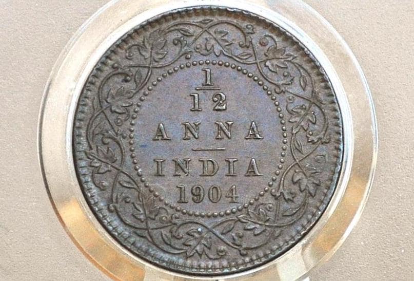 India 1/12 Anna 1904 - Uncirculated - 1904 India 1/12 Anna - British India One Twelfth Anna, High Grade, Great Coin