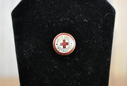 Amazing Red Cross Water Safety Instructor Pin - Collectible American Red Cross Pin Water Safety Instructor - American Red Cross Antique