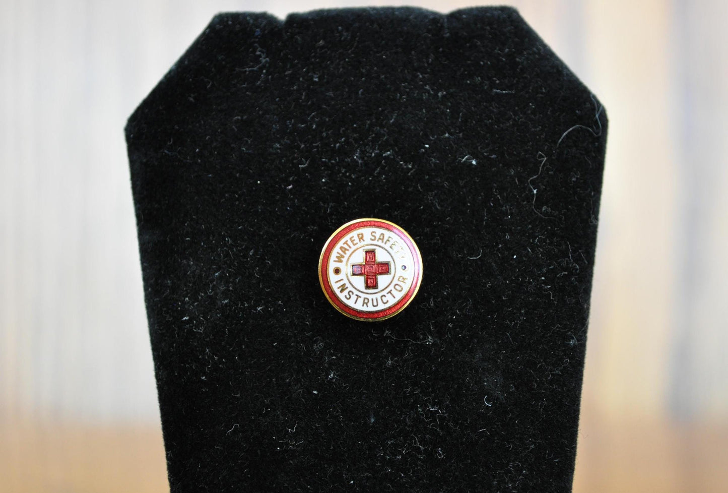 Amazing Red Cross Water Safety Instructor Pin - Collectible American Red Cross Pin Water Safety Instructor - American Red Cross Antique