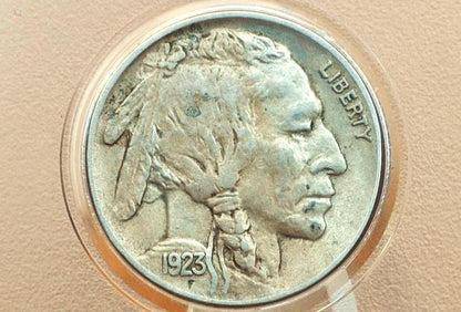 1923 Buffalo Nickel - VG-XF (Very Good to Extremely Fine) Grade - Philadelphia Mint - Vintage US Coin - 1923 P Nickel Indian Head 1923P