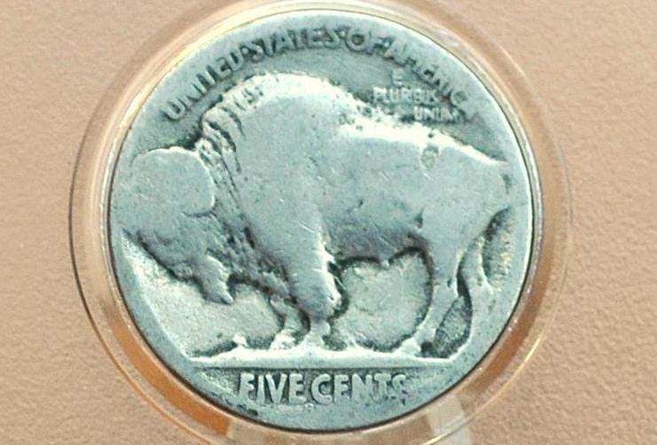 1920-S Buffalo Nickel - VG+ Grade / Condition, Clear Date - San Francisco Mint - 1920 S Buffalo Nickel - Better Date & Mint -Vintage US Coin