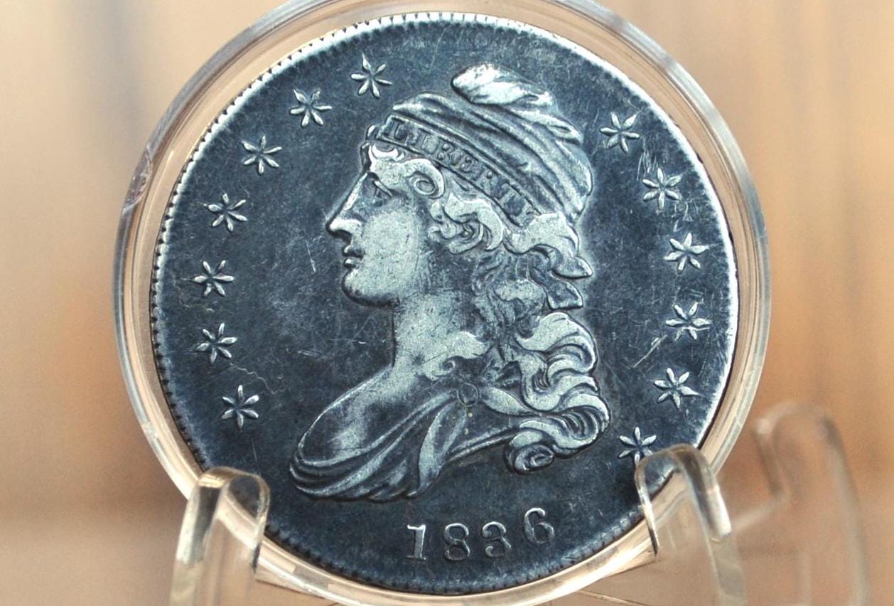 1836 Capped Bust Half Dollar - XF (Extremely Fine); Great Coin - 1836 Half Dollar US Half Dollar 1836 Early American Coin