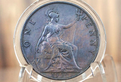1900 Great Britain One Penny - Awesome Coin - XF (Extremely Fine) Grade/Condition - UK Penny 1900 England 1 Cent, Amazing Detail